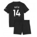 Manchester City Nico Gonzalez #14 Bortedraktsett Barn 2025-26 Kortermet (+ Korte bukser)